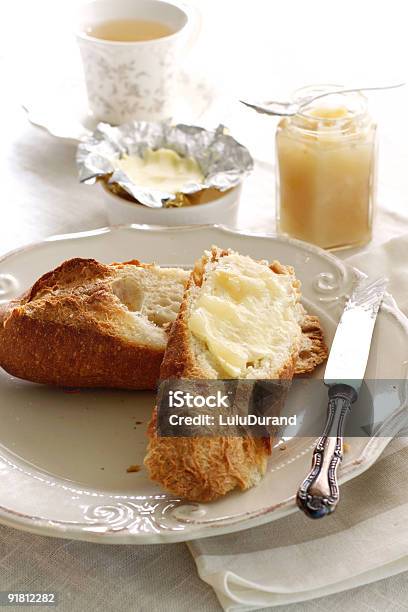 Prima Colazione Continentale - Fotografie stock e altre immagini di Baguette - Baguette, Burro, Calore - Concetto