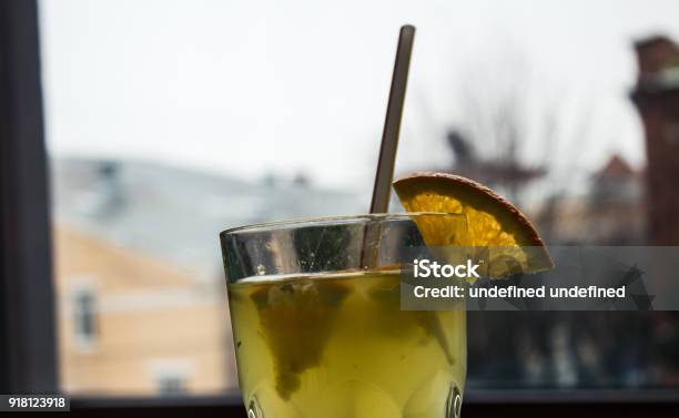 Fruit Drink On A Window Bacground Stock Photo - Download Image Now - Breakfast, Composition, Cup