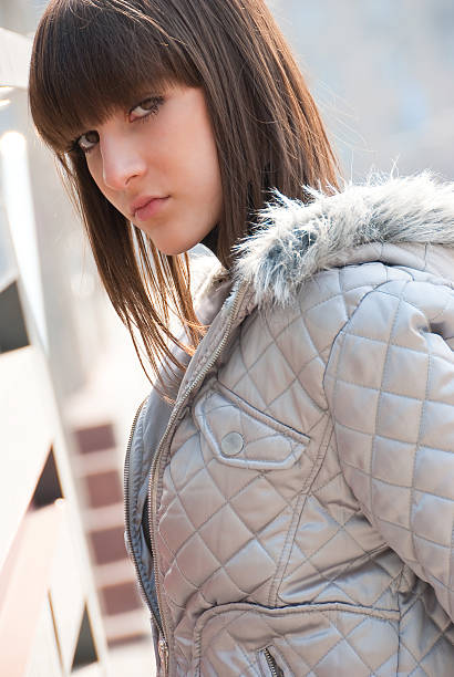 istock Pretty sad young girl posing 91812420