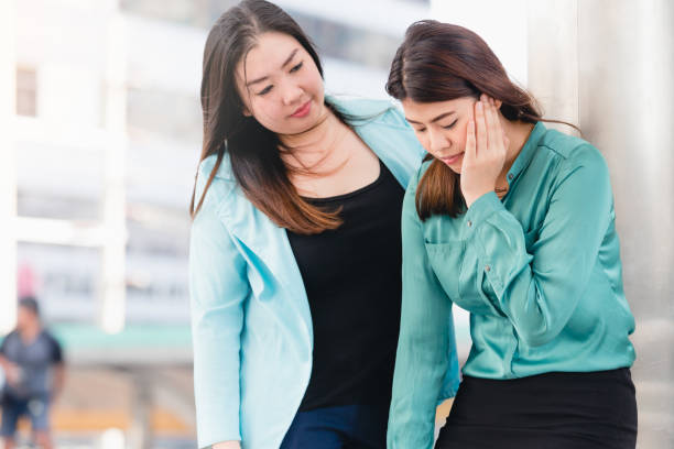 istock Asian woman comforting 918127416