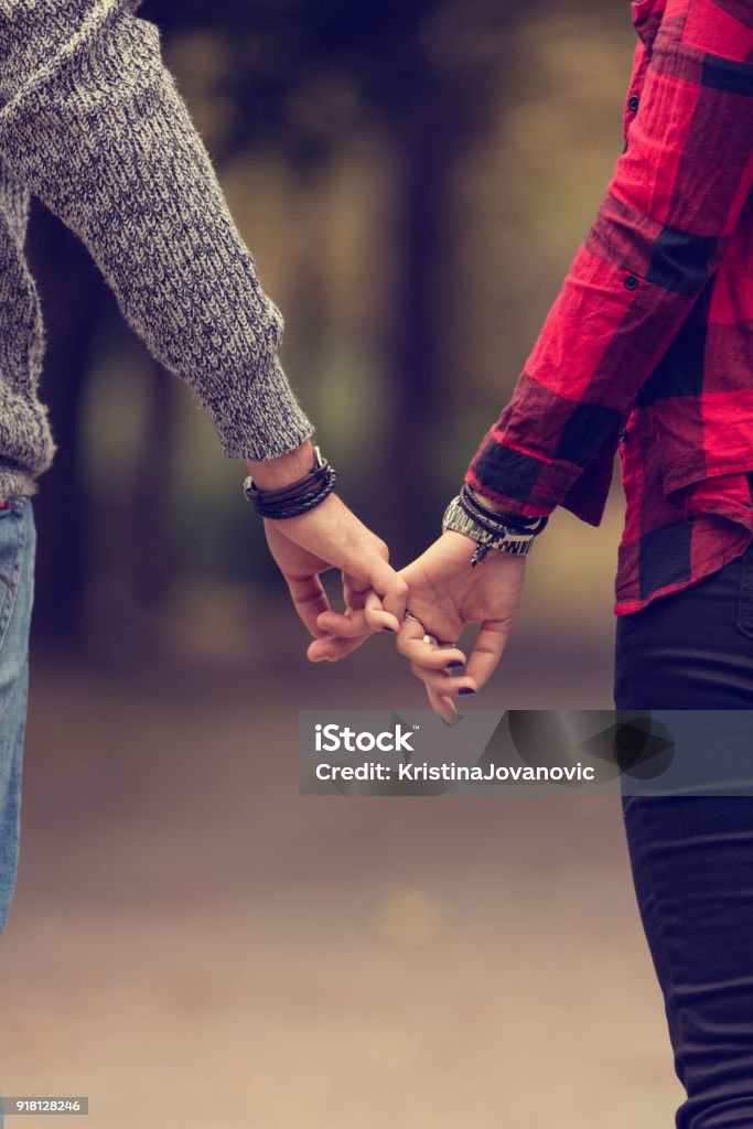 Pareja De Enamorados Cogidos De La Mano Concepto De Amor Foto de stock y  más banco de imágenes de Agarrados de la mano - iStock