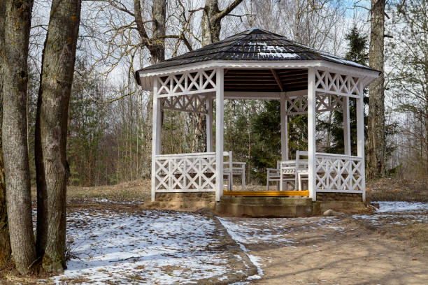 Arbor in Country Estate of Famous Russian Artist Repin near Vitebsk Belarus