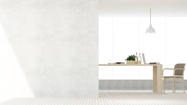 istock The interior hotel relax space 3d rendering and white background 918130964