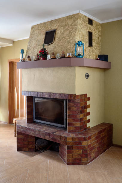 istock Fireplace in Livingroom 918131026