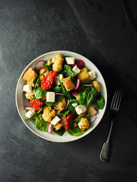 Winter Panzanella salad