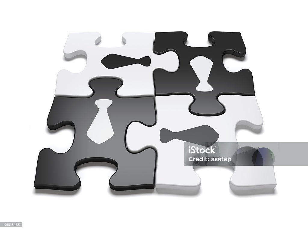 Concept de travail d'équipe-Puzzle - Photo de Affaires libre de droits
