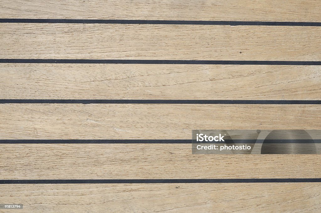 Terrazza in teak - Foto stock royalty-free di Close-up