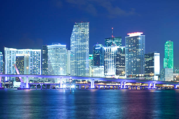 istock Downtown skyline of Miami at night 918138396