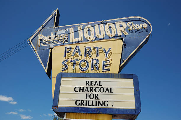 istock Package Liquor & Party Store neon sign c.1950's 91813949