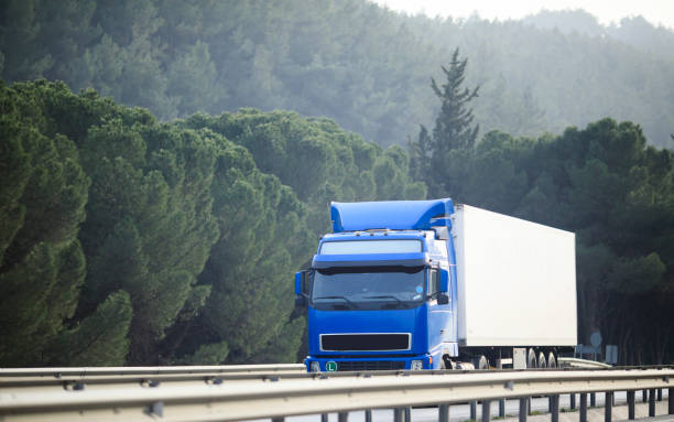 istock Truck On Highway 918142618