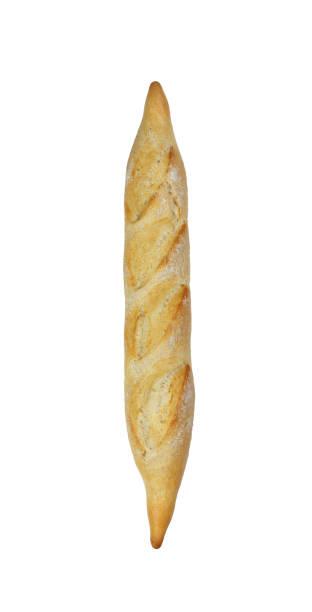 istock French baguette isolated on white background. dinner baked 918143132
