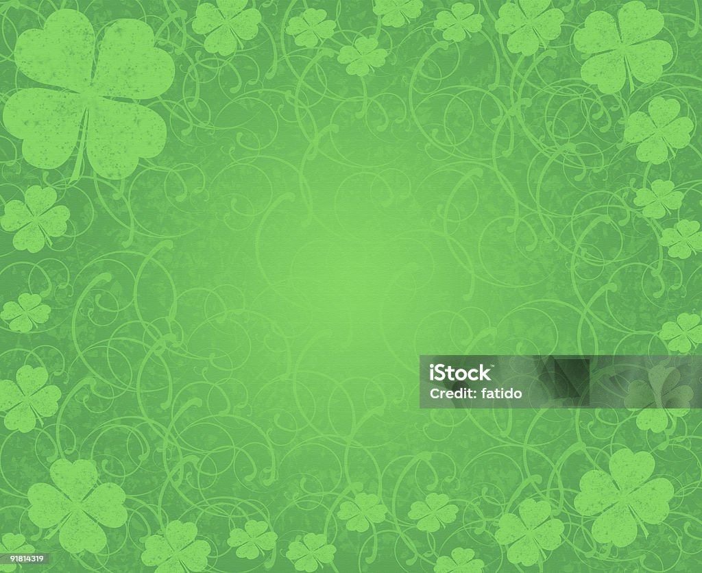 Green Background  St. Patrick's Day Stock Photo