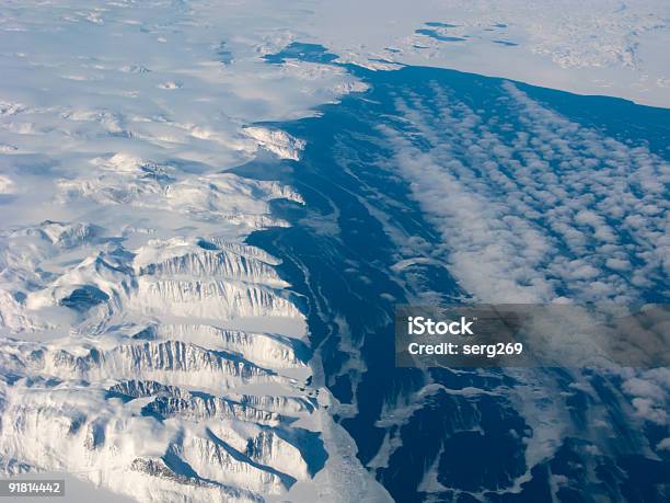 Vista Aérea Da Gronelândia Golfo - Fotografias de stock e mais imagens de América do Norte - América do Norte, Ao Ar Livre, Azul