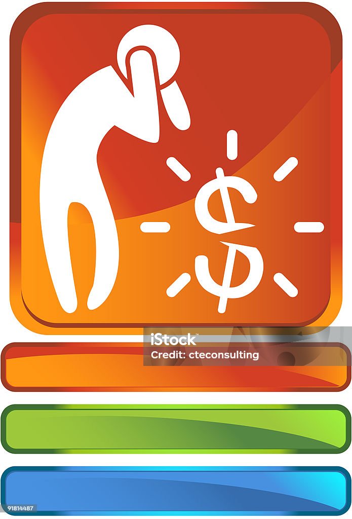 Financial Crisis-Symbol - Lizenzfrei Bankkarte Stock-Illustration