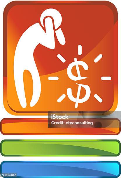 Financial Crisissymbol Stock Vektor Art und mehr Bilder von Bankkarte - Bankkarte, Bankrott, Besorgt