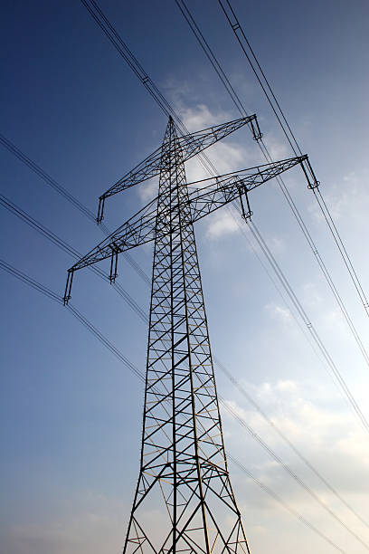 High voltage power line  stromindustrie stock pictures, royalty-free photos & images