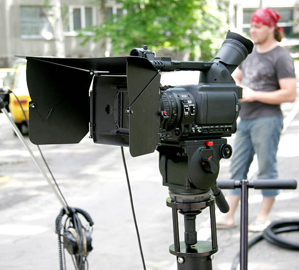 istock stand hd-camcorder on nature 91814692