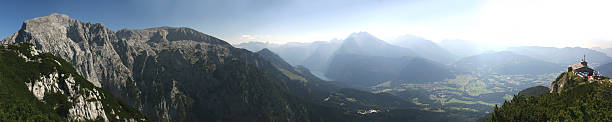 파노라마 사진 berchtesgaden 알프스 - kehlsteinhaus 뉴스 사진 이미지