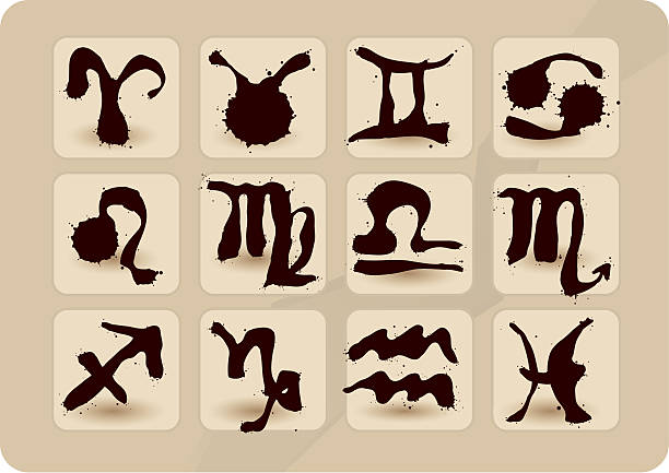 Zodiac signs Set vector art illustration