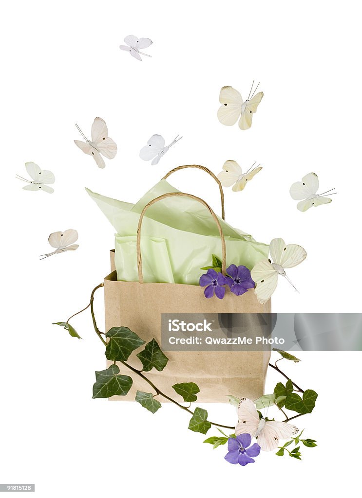 Green shopping-Konzept - Lizenzfrei Blume Stock-Foto