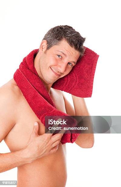 Towel Man Stock Photo - Download Image Now - Adult, Beautician, Beautiful People