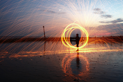 Light Painting, Steel wool photography, Light Spinning