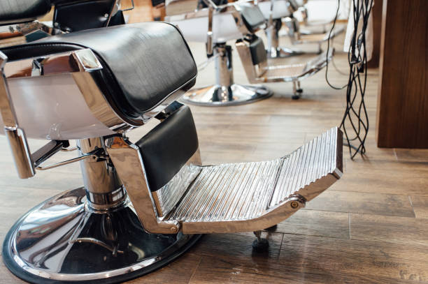 istock interior of a barber in a loft style 918166498