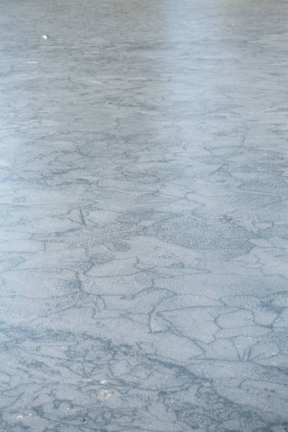 istock Ice surface on a frozen lake 918168942