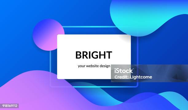 Bright Design For Corporate And Personal Website Abnners And Presentation Slides Stock Illustration - Download Image Now