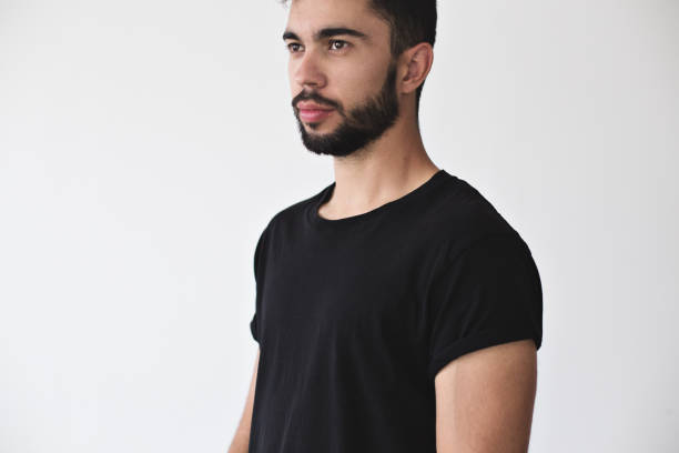 istock Man in t-shirt isolated 918170226