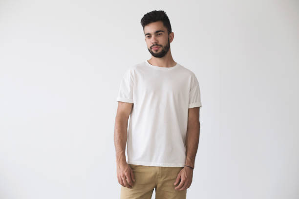 istock Man in t-shirt isolated 918170338