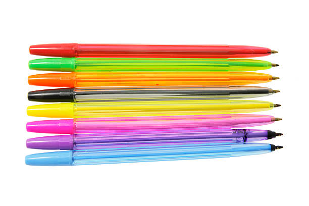 istock Row of Ballpoint Pens 91817490