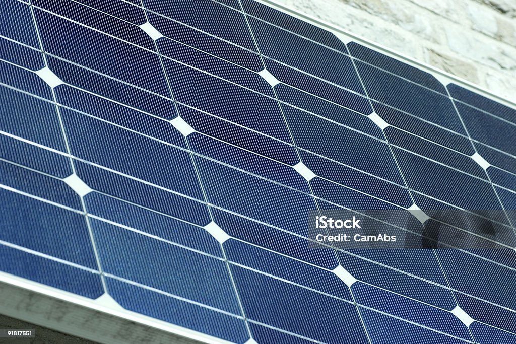 Painel solar-detalhe - Foto de stock de Apoio royalty-free