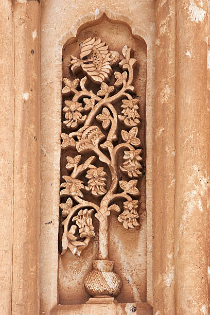 istock Floral carving on Ishak Pasha Palace, Turkey 91817574