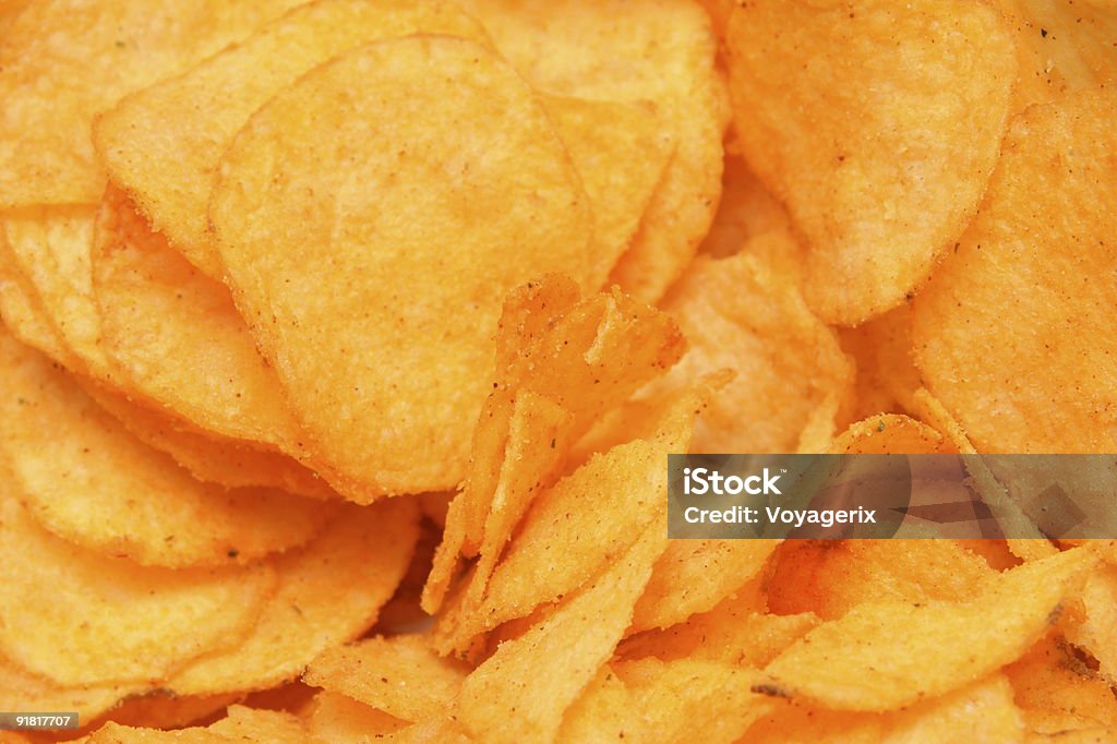 Batata Chips - Foto de stock de Alimentação Não-saudável royalty-free
