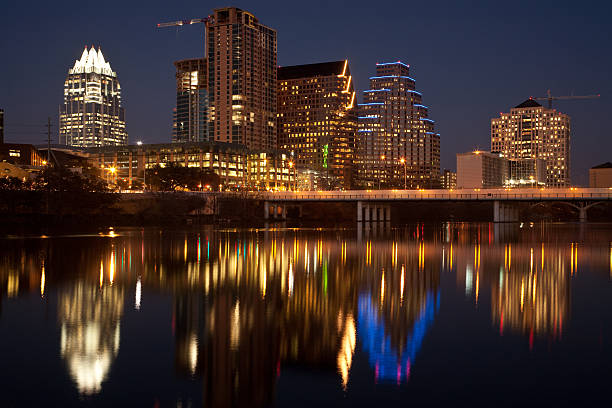 istock Reflections of Downtown Austin at Night 91817811