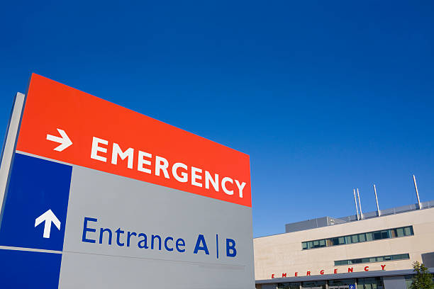 istock Emergency sign outside hospital 91817908