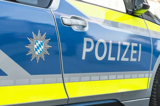 Photo of Close-up image of a German police car