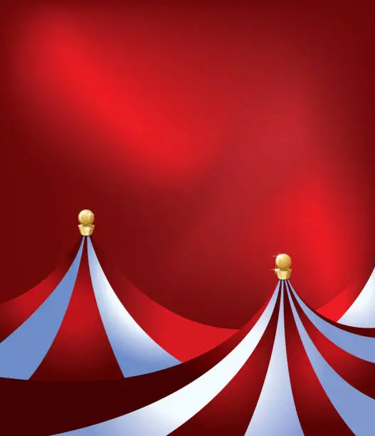 Vector illustration of Circus Tent Background - Big Top