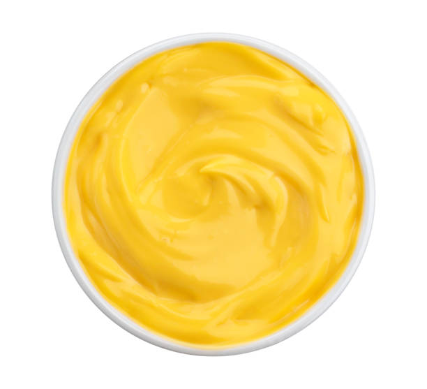 istock Mayonnaise isolated on white background, top view 918184290
