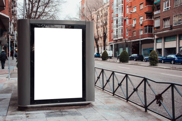 istock Blank billboard at street 918191722