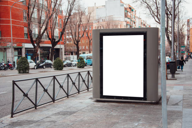 istock Blank billboard at street 918191774