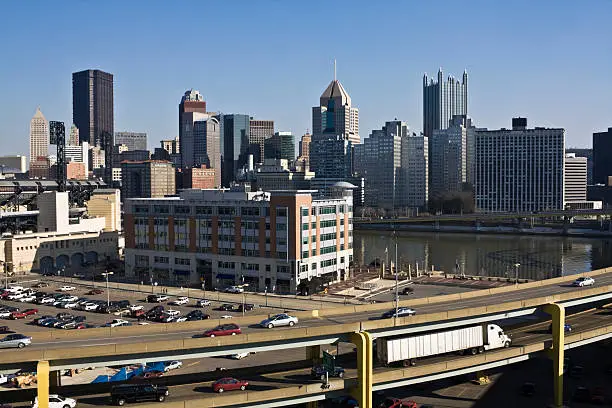 Photo of Traffic in Downtown Pittsburgh