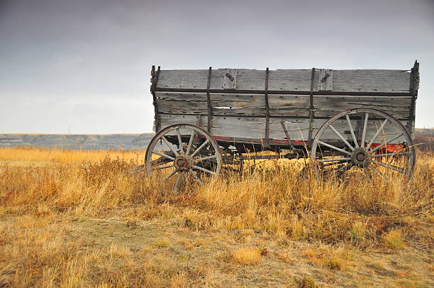 istock Old Farm Wooden Wagon 91819207