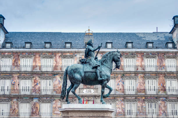 istock Philip III on the Plaza Mayor in Madrid, Spain. 918192194