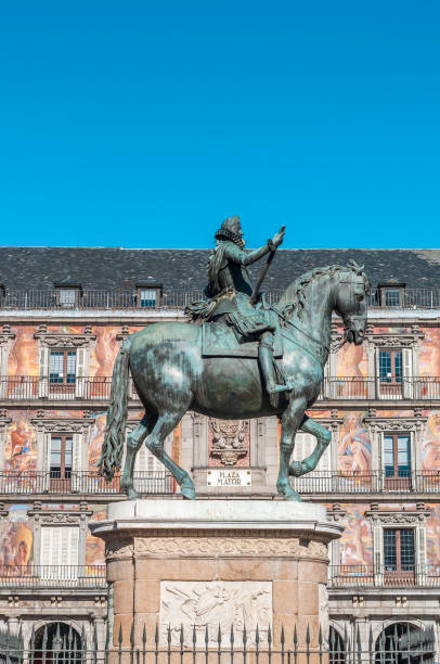 istock Philip III on the Plaza Mayor in Madrid, Spain. 918192272