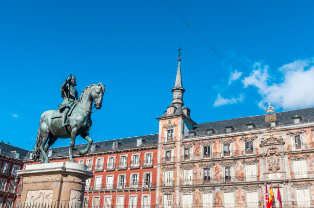 istock Philip III on the Plaza Mayor in Madrid, Spain. 918192290