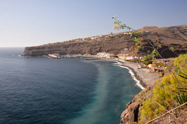 La Gomera: beach and harbor of Playa de Santiago