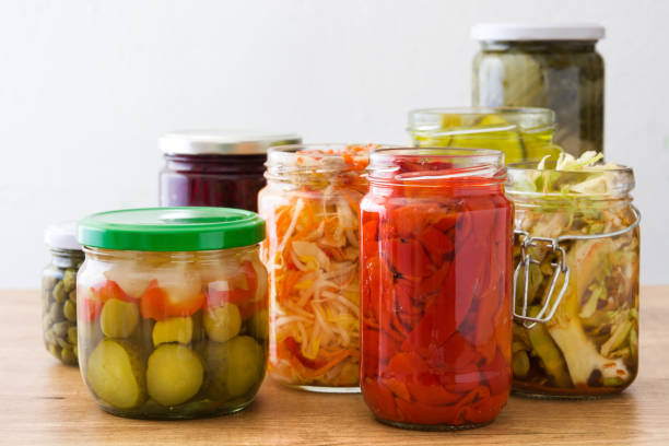 istock Fermented preserved vegetables in jar 918195814