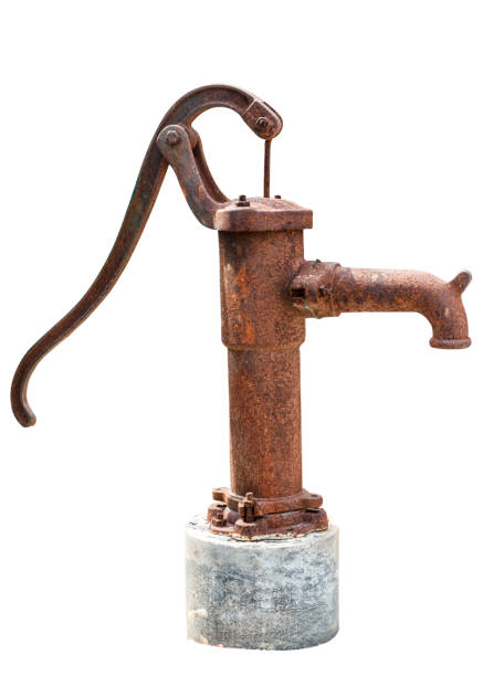 pompe à levier d’anciens, des eaux souterraines - 6995 photos et images de collection